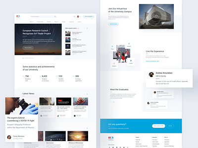 University of Luxembourg - Homepage clean design homepage landing page minimal school typography ui university ux visual web web design website