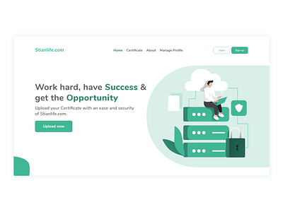 Small Business UI branding business clean design clean ui green hero section homepage homepage design illustraion minimal minimalist minimalist design minimalistic smallbusiness soft ui teal userinterface web website design webui