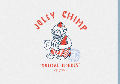 Jolly Chimp adobe illustrator badge design badge logo design for sale illustration logo merch design summer tshirt design vintage badge