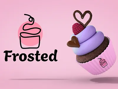 Frosted logo design brand design branding branding design design graphic design graphics logo logo design logos vector