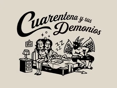 Tiempo de convivir con los demonios characterdesign covid 19 covid19 design illustration illustration art satan