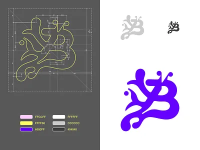 Letter B - v affinity designer branding design digital geometry lettering logo typography ui vector © shockjoy