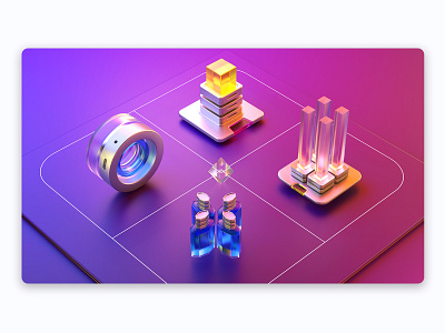 3D icon exercise (copy Mike) c4d design illustration