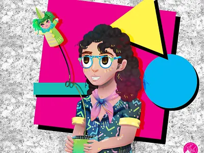 Crystal Methyd 2d 2d art 80s character design designpill dragqueen illustration photoshop