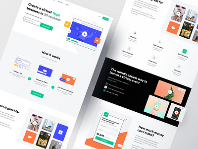 Stream Landing Page - Live alex banaga events how it works launch live event live stream money stream website zoom zoom design zoom ui