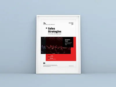 Sales Strategies A4 Flyer Template a4 conference leaflet modern motivation sales talkshow template