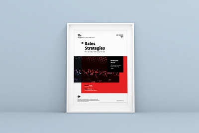 Sales Strategies A4 Flyer Template a4 conference leaflet modern motivation sales talkshow template