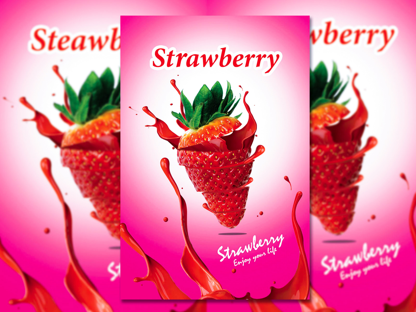 strawberry label design by Syed Fahim on Dribbble