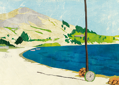 Shot #11765114 illustration landscape sea