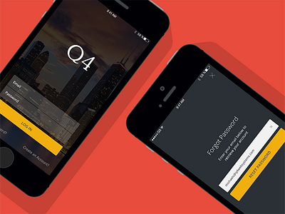 Q4 Touch - Finance Mobile App app app design application design finance finance app finance application finance financial login page login screen minimal minimalist mobile app mobile app design mobile application ui uidesign ux uxdesign vector