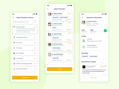 Select Physician App ui design android application apps branding creativity design doctor finding logo mockup physician search physician select doctor ui ux
