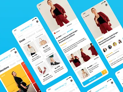 Woman openshop eCommerce app ui design ecommerce app figmadesign mobile app design mobile app development mobile ui shopping