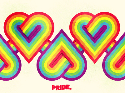 Pride branding gaypride hearts icons illustration illustrator lgbtq lines pride pridemonth rainbow typography vector