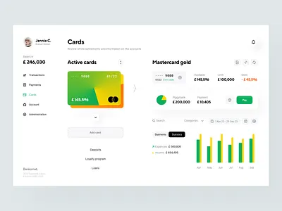 Bankomat: Cards app app design application banking budget cards credit card design system finance fintech identity interface product design services statistic user interface visual identity web web design website