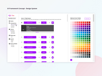 UI Alfa Framework branding design designsystem flat framework illustration ui ux design user experience design user interface design vector web website