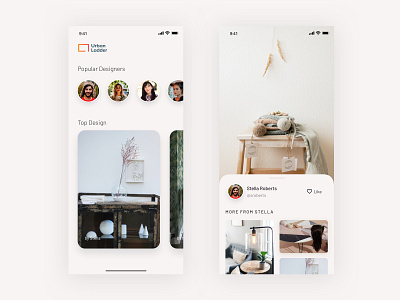 Urban Ladder app design icon photograpy ui uiux ux