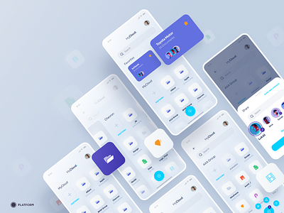 MyCloud App - MVP app app design cloud documents folder ios ios app ios app design management app managment mobile mobile app mvp online online store share storage ui design upload ux design