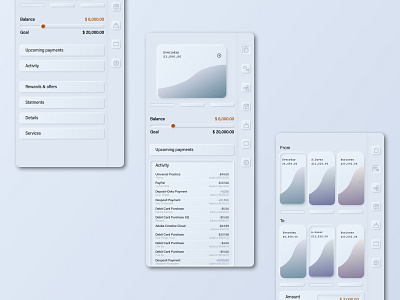 Mobile Banking app design digital mobile phone sketch ui ux