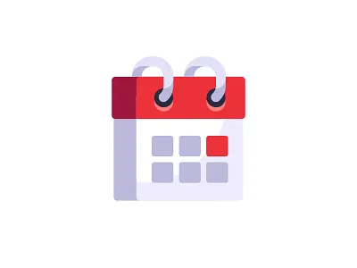 Calendar calendar daily design flat icon illustration vector
