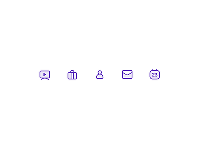 Trupp Icons: Exploration 1 calendar case daily ui icon icons mail minimal mobile presentation profile trupp web