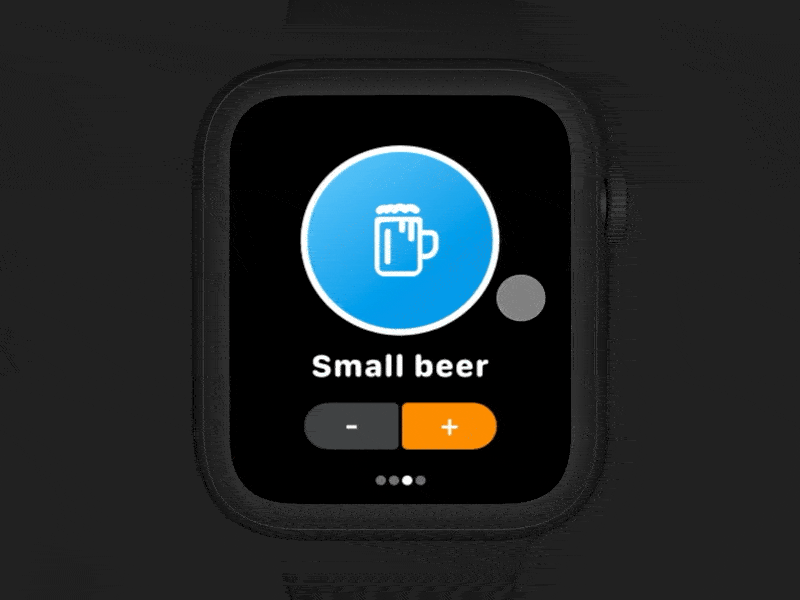 BeerWatch - Apple Watch App Concept 3d adobe xd animation apple watch apple watch design beer beer count beer watch bill concept counter counting health app healthcare rotato smartwatch watch watches watchos