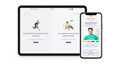 penny | registration app experience app brand clean design flat illustration minimal ui ux vector web