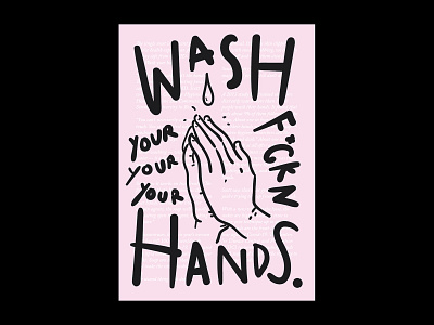 Wash Your Hands! art artwork corona covid19 design graphicdesign illustration poster poster art poster design quarantine vector virus