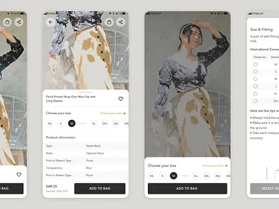 Product details page design detail ecommerce fashion product product detail ui ux