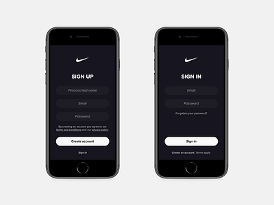 DailyUI 001 – Create an account – Sign in accessible app clean design dailyui dailyui 001 dark theme flat design light theme mobile mobile design simple simple design ui uidesign uiux uiuxdesign user friendly user interface ux uxdesign