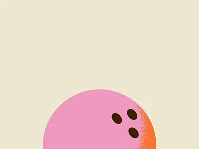 Bowling club ! ✌ 3d animated animation art ball bowling design falling graphisme illustration loop motion motion graphic pink vector video work