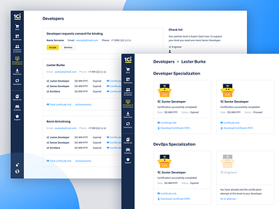 Developers | my.1Ci.com b2b design system interface product design ui uidesign user experience user interface ux uxdesign