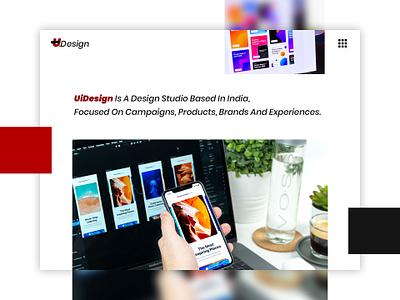 UDesign branding design flat typography ui ux web website website design