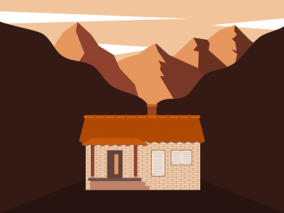 Small house design flat design graphic design house illustration illustrator