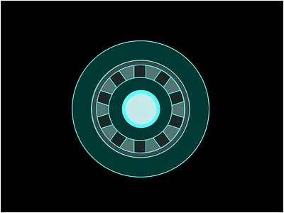 arc reactor adobe illustrator arc reactor artwork illustration ironman vector