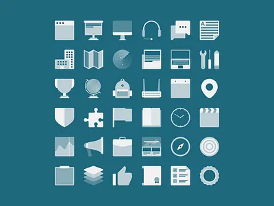 Business Icon Set business icon icon set icons illustration marketing icons ui