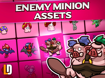 Girls Garrison Enemy Minion Assets gameart gamedesign gamedeveloper gamedevelopment girlsgarrison lanotdesign