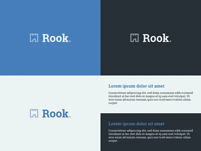 Rook.agency branding blue brand castle construction floor plan identity logo logomark planning