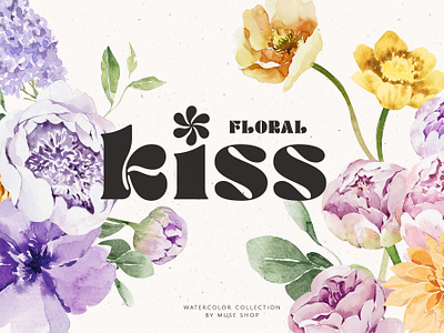 FLORAL KISS Watercolor Set