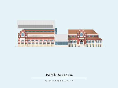 Perth Museum architecture art australia book bookillustration design flat illustration illustrator museum vector