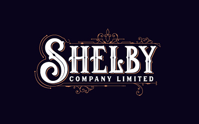 Shelby Company Limited absynth caligraphy company company logo filiature gold illustrator letter lettering netflix ornament shelby tommy shelby typography vintage vitorian whisky