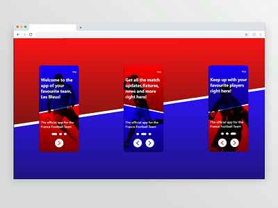 France football app app design ui
