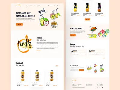 Juice Shop Website best dribbble shot delivery food and drink food app foodie juice juice bar juices online shop online shopping shop ui ux webdesign website website concept