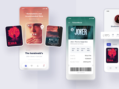 Prandana Movie apps #2 apps design design app designer dribbble films interface interfaces ios minimalist mobile movie poster movies red smooth uidesign uiux user experience website