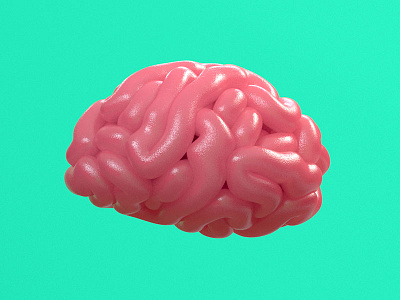 Juicy brain 3d animation brain character cinema 4d design juicy run