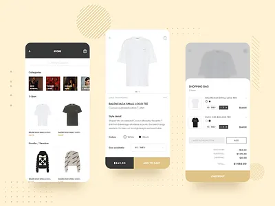 Clothes Store Product Page clothes design ecommerce fashion likeforlike ui uiux