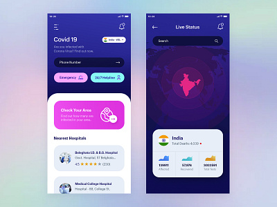 Covid 19 concept covid design mobile mobile app pandemic ui ux