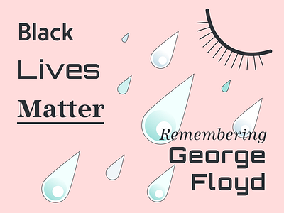 Black Lives Matter - Remembering George Floyd art blacklivesmatter breathe design empowerment end equality georgefloyd gradient graphic graphic design illustration image policebrutality racism tears typeface