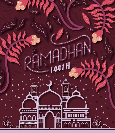 Ramadhan 3d animation app icon illustration minimal ramadan ramadan kareem texture typogaphy vector