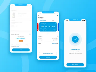 Cairo Gyms App cash checkout page checkout process confirmation credit card dribbble best shot gym landing page design mobile app design order details payment form payment method payment page receipt success message supplements ui ux design user experience design user interaction user interface design
