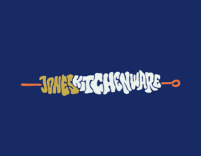 Jones Kitchenware bbq clientwork cooking custom lettering eat food hand drawn handlettering itsjerryokolo jerryokolo kebab kitchen kitchenware lettering logo designer logodesign logotype procreate shawarma
